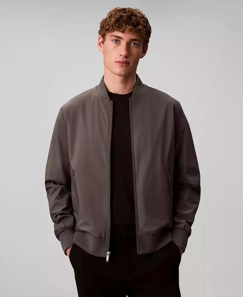 Calvin Klein Men's Logo-Print Matte Bomber Jacket 13