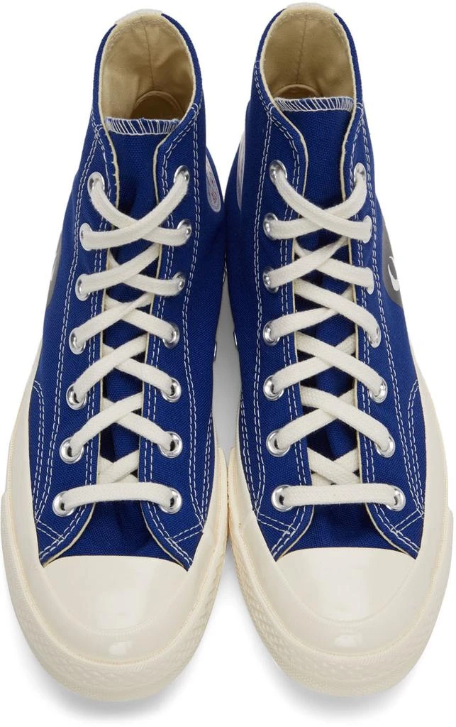 Comme des Garcons Blue Converse Edition Half Heart Chuck 70 Sneakers 5