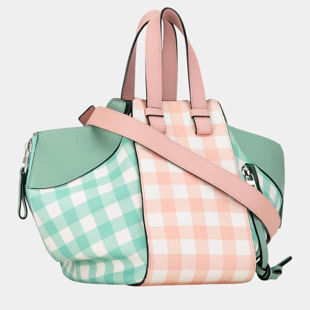 Loewe Loewe Multicolor Leather Small Hammock Gingham Bag 2