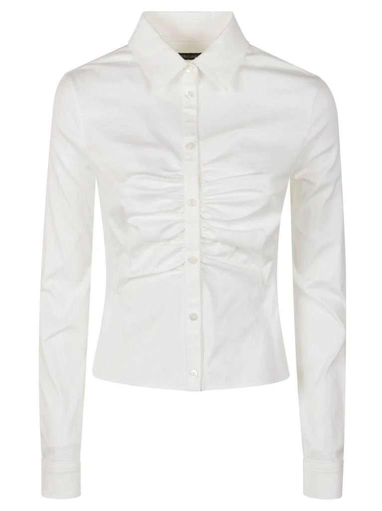Balenciaga Balenciaga Long-Sleeved Curling Shirt from Cettire