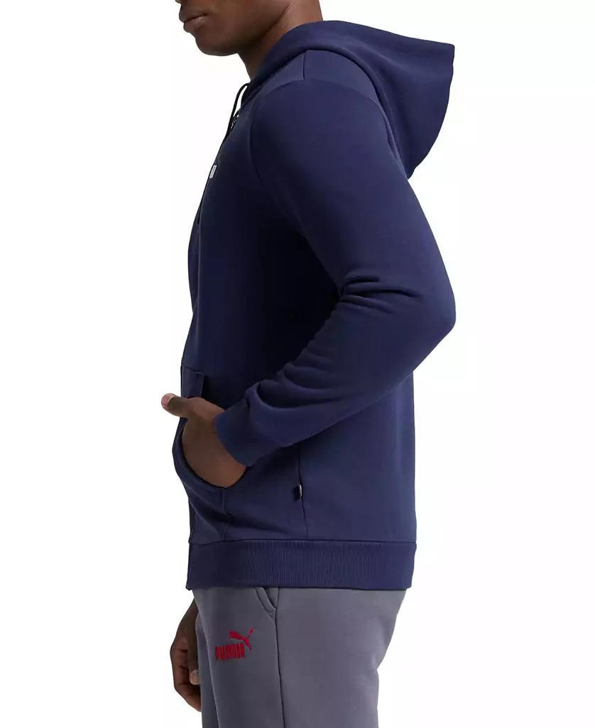 Puma Men's Zip-Front Long Sleeve Small Logo Fleece Hoodie 3