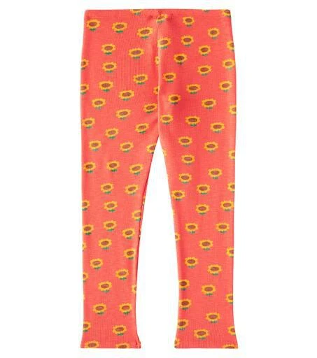 BOBO CHOSES Sunflower cotton-blend jersey leggings 3