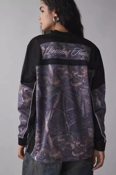 Jaded London Jaded London Resident Hater Graphic Camo Hockey Jersey 4