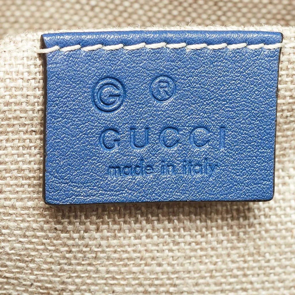 Gucci Gucci Blue Micro Guccissima Leather Bree Crossbody Bag 8