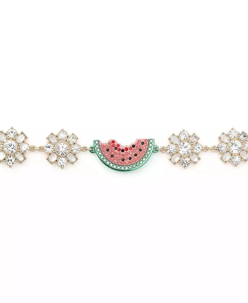 Betsey Johnson Faux Stone Backyard Cluster Link Bracelet 3