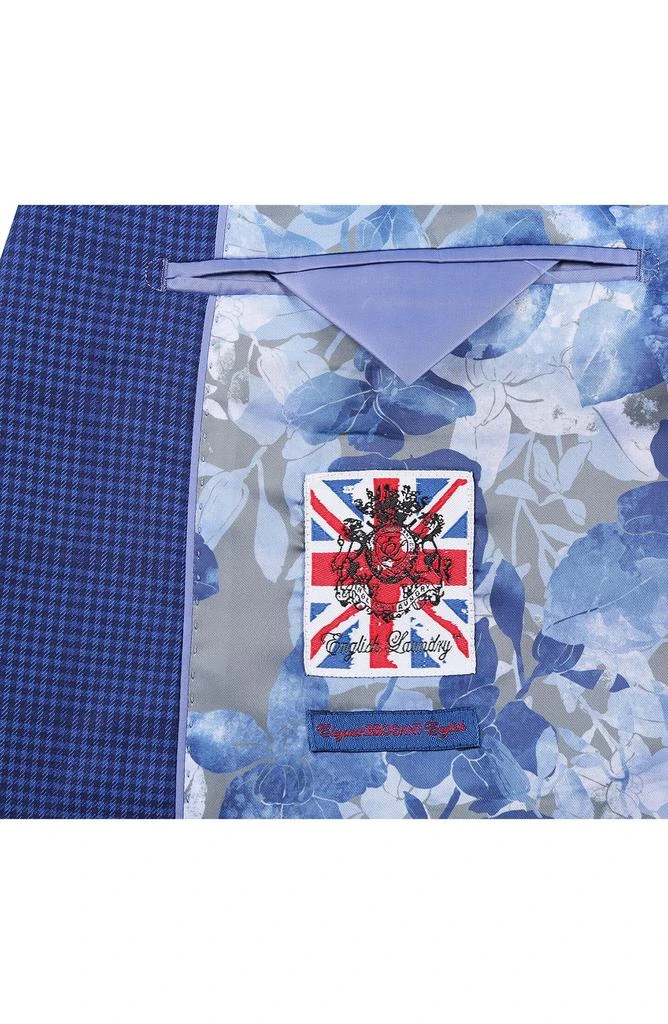 English Laundry Trim Fit Plaid Two-Piece Suit 5