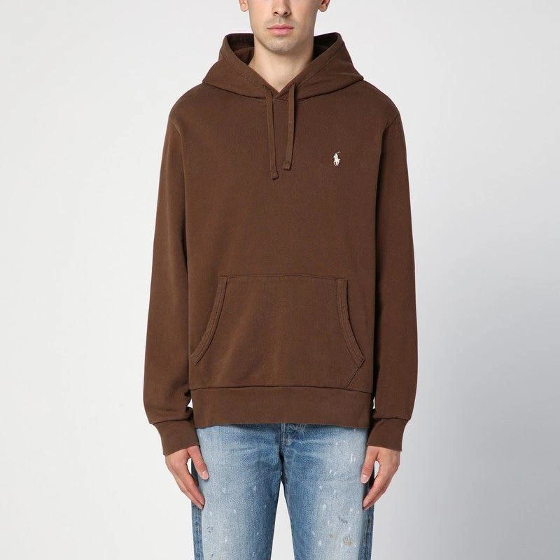 Ralph Lauren BROWN COTTON HOODIE 1