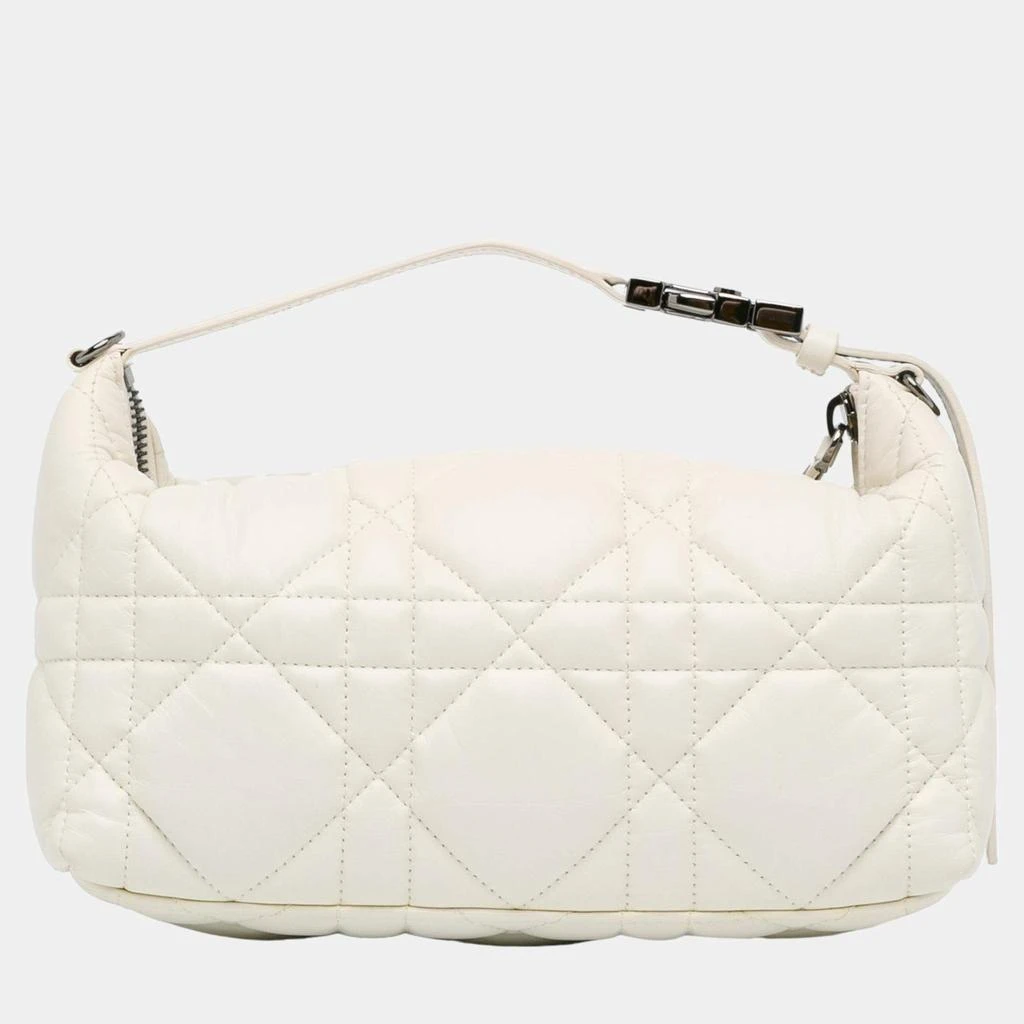Dior Dior White Calfskin Macro-Cannage DiorTravel Nomad Pouch 3