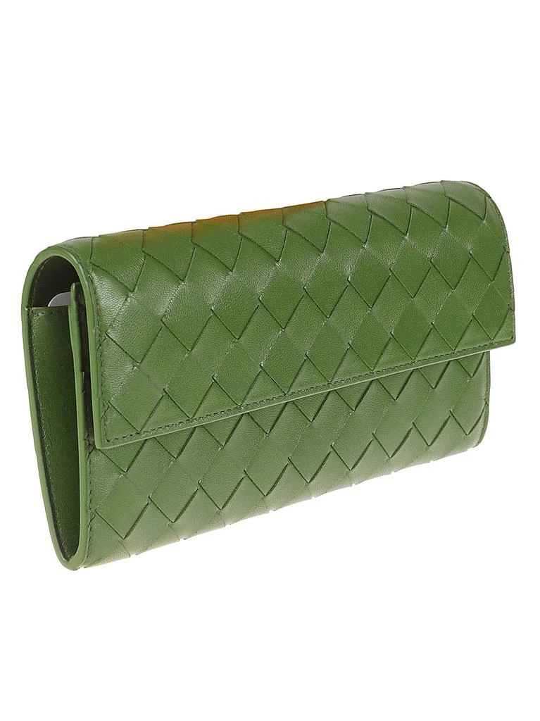 Bottega Veneta Bottega Veneta Woven Fold-Over Chained Shoulder Bag 3