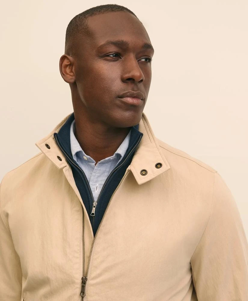 Brooks Brothers Bomber Jacket in Cotton Blend 3