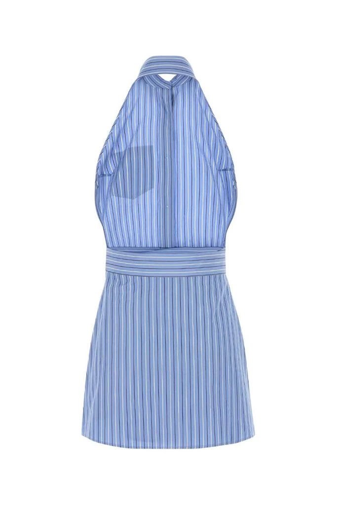Prada Prada Sleeveless Striped Halterneck Shirt 2