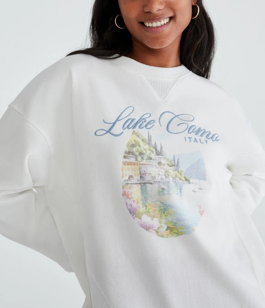Aeropostale Lake Como Oversized Crew Sweatshirt 2
