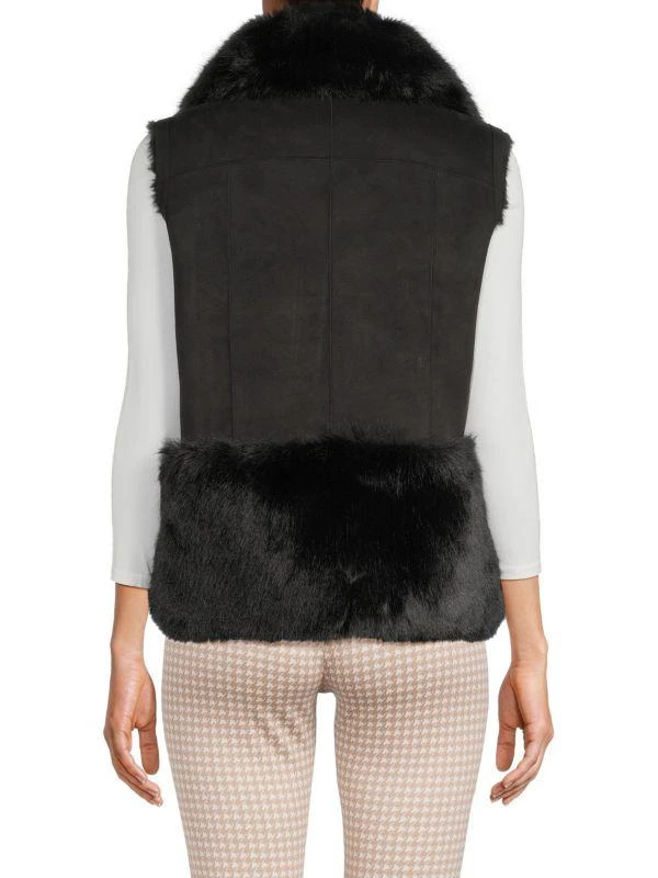 BELLE FARE Faux Fur Trim Vest 2