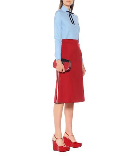 Prada Patent leather wedge pumps 2