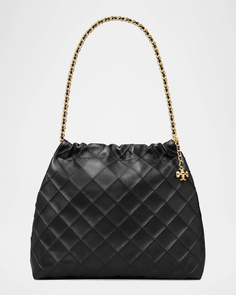 Tory Burch Fleming Chain Quilted Leather Hobo Bag 1