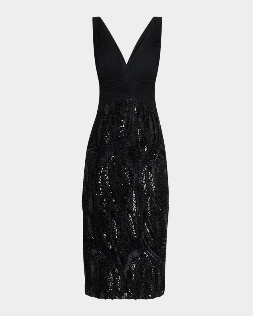 Sleeveless Sequin-Embroidered Midi Dress  On Sale Now with Up to 60% Off |  Discover Exclusive Deals & Savings at BeyondStyle  Authentic Aidan Mattox  dresses|Women|women's clothing|women with Limited-Time Discounts, Free  Shipping,