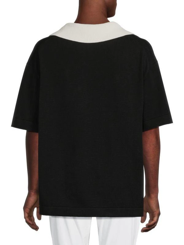 Jil Sander V-Neck Polo Shirt With Detachable Collar 2