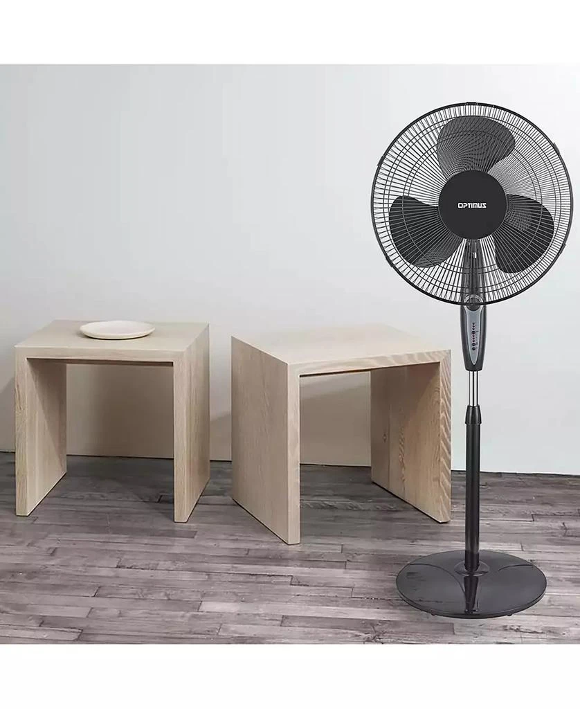 OPTIMUS 16 in. Oscillating Stand Fan with Remote Control 3