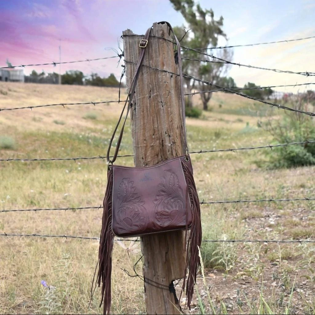 M&F Western Women
s Ariat Victoria Crossbody Bag In Brown 1