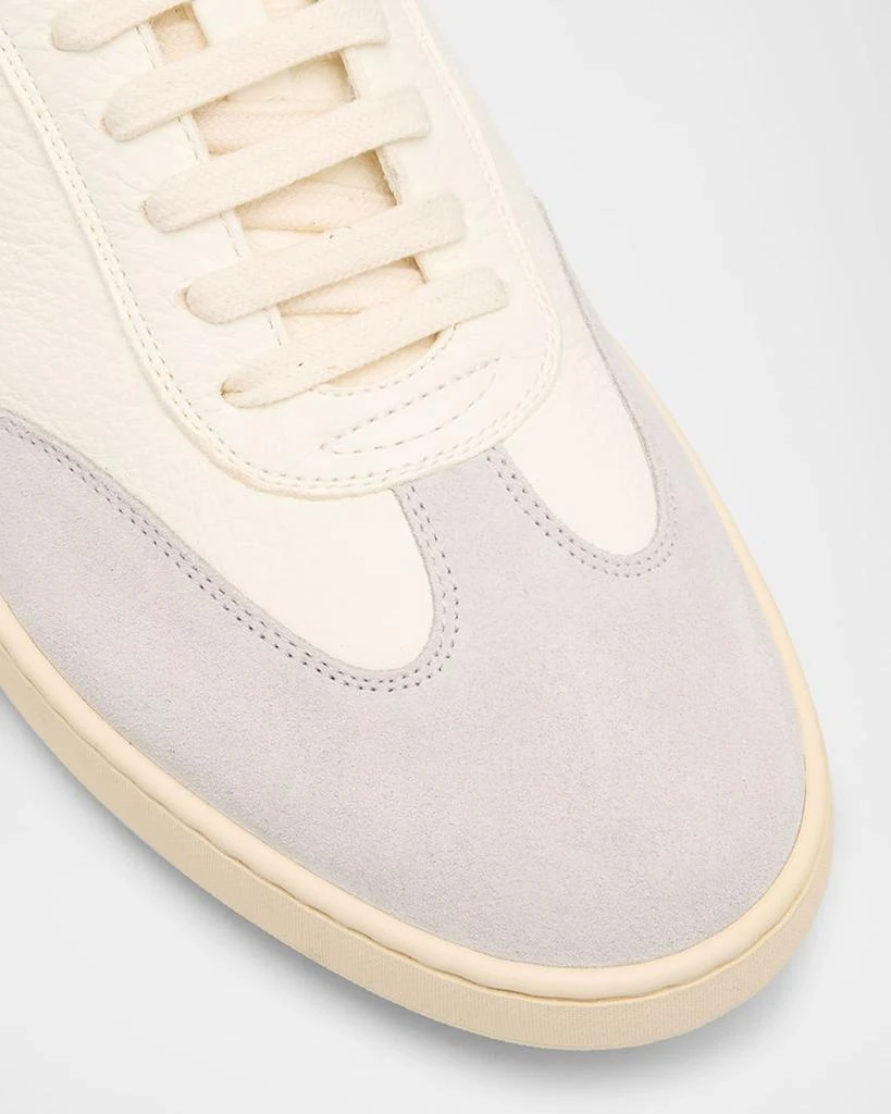 Stuart Weitzman Men's Banner Leather T-Toe Low-Top Sneakers 6