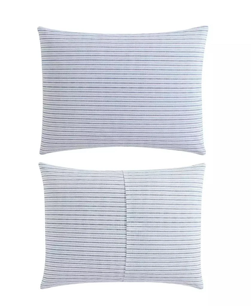 Eddie Bauer Ticking Stripe Cotton Percale 3 Piece Duvet Cover Set 2