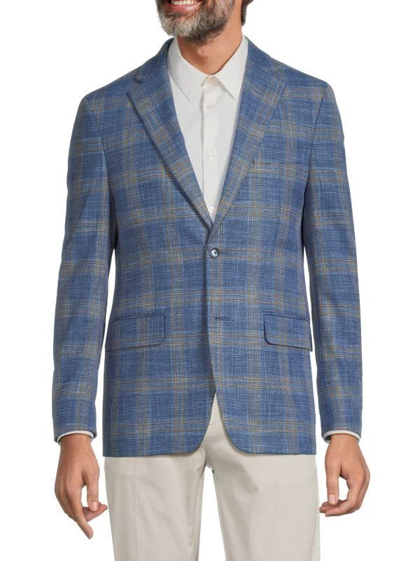Tommy Hilfiger Slim Fit Plaid Blazer 1