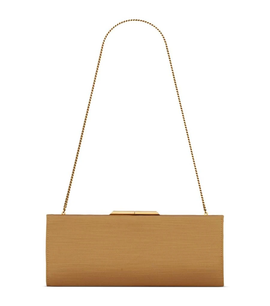 Yves Saint Laurent Midnight Satin Clutch Bag 1