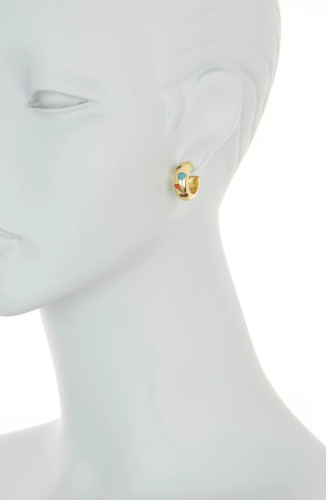 Madewell Royal Stone Hoop Earrings 2