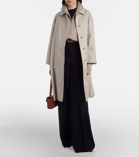 Max Mara The Cube Orleans belted twill coat 2