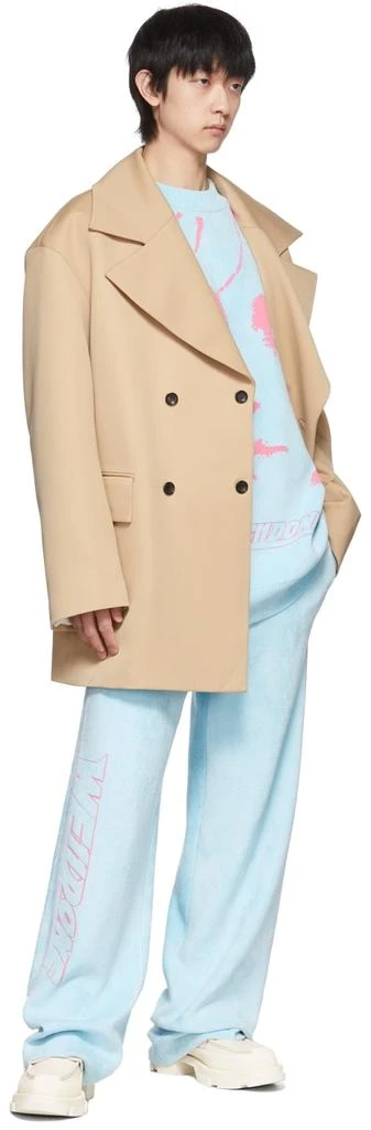 We11done Blue Viscose Lounge Pants 4