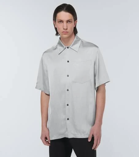 Jil Sander Shirt 36 satin bowling shirt 3