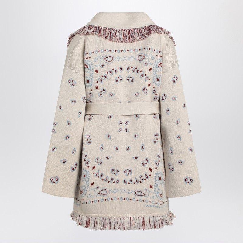 ALANUI BANDANA JACQUARD CASHMERE CARDIGAN