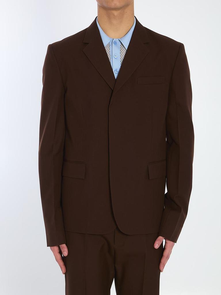【GUCCI】WOOL TWILL SINGLE-BREASTED JACKET●813982Z7AL12129 Gucci Wool Twill Single-Breasted Jacket - Jackets - BeyondStyle