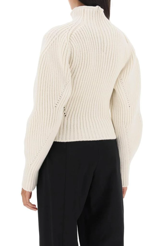 ALAIA ribbed sweater with curved sleeves 3