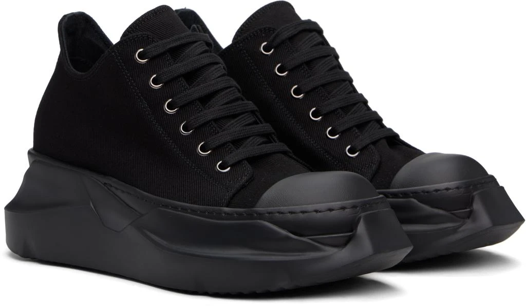 Rick Owens Black Hollywood Abstract Low Sneaks Sneakers 4