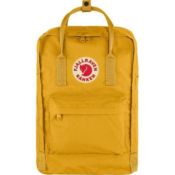 Fjällräven Fjallraven Kanken F23524-160 Backpack Unisex 15" Yellow Laptop Sleeve Bag ERK802 2