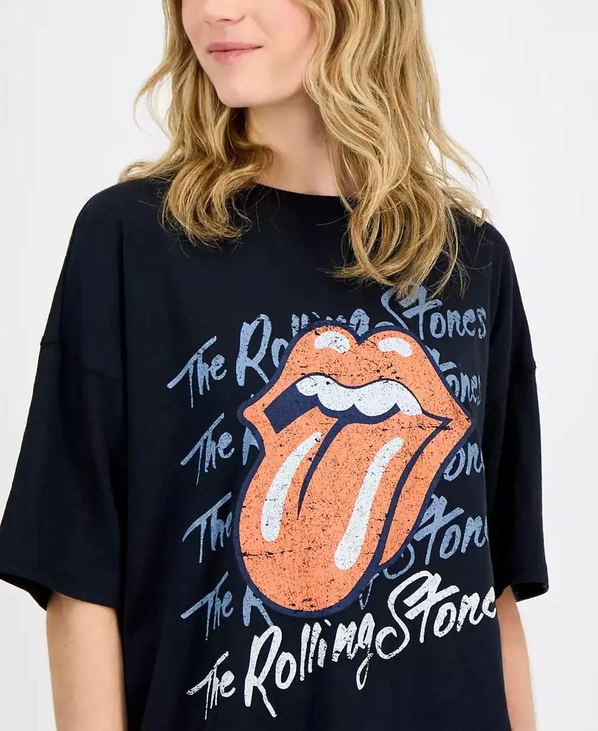 Love Tribe Juniors' Rolling Stones Graphic Oversized Tee 2
