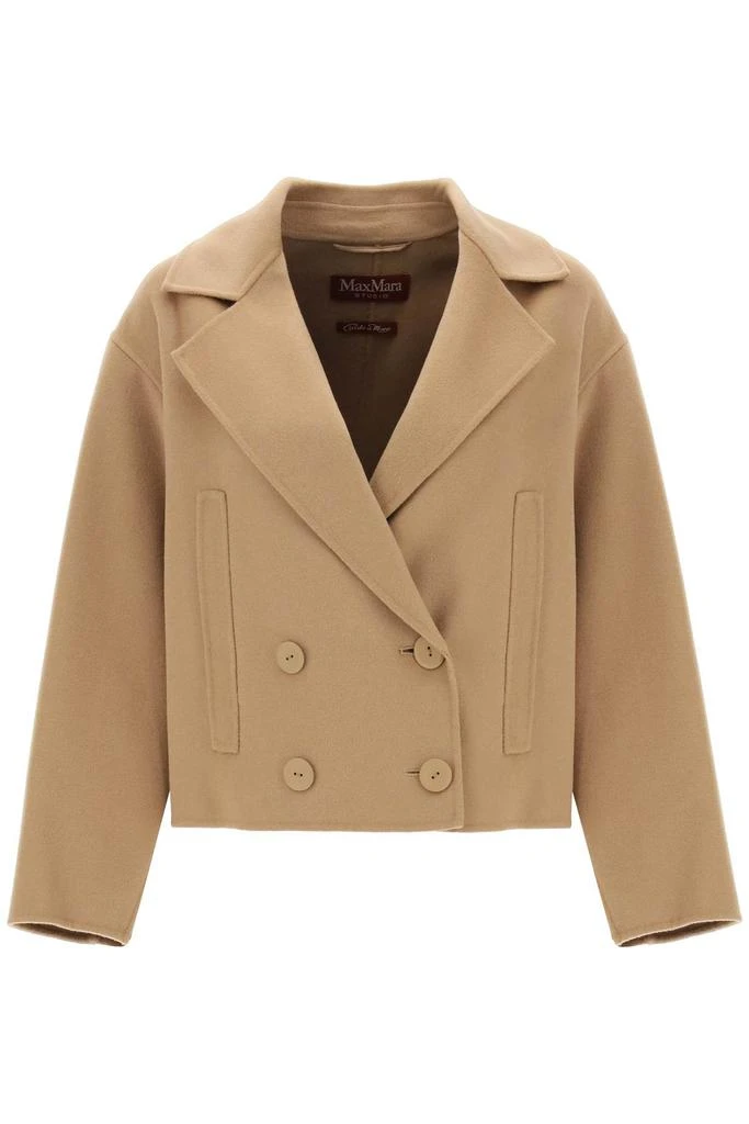 MAX MARA STUDIO celso cropped peacoat 1