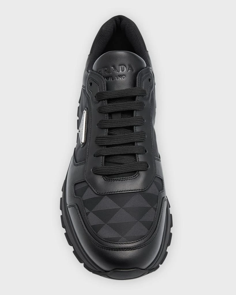 Prada Men's Prax Triangle Logo Runner Sneakers 5