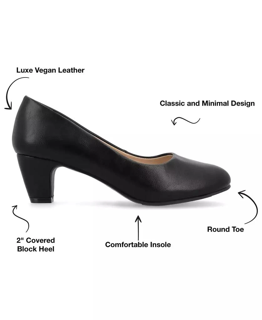 Journee Collection Women's Luu Round Toe Pumps 6