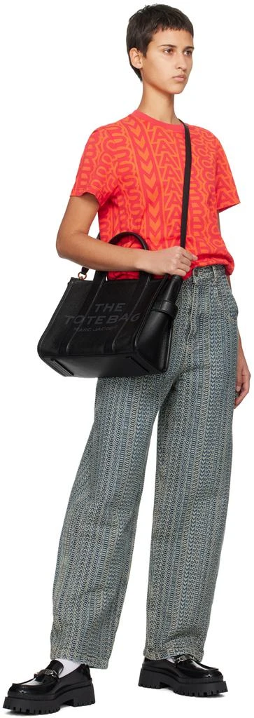 Marc Jacobs Black 'The Leather Medium' Tote 4