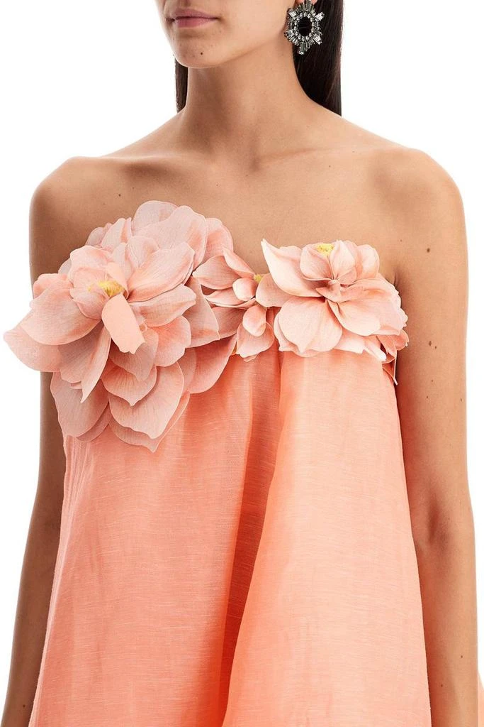 Zimmermann Zimmermann Natura Silk And Linen Mini Dress 6