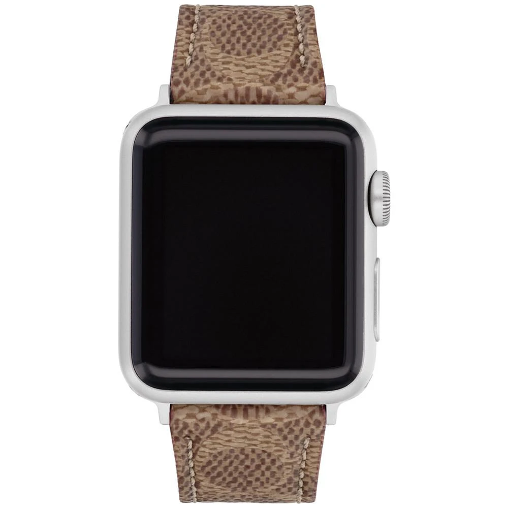 COACH Brown Canvas Strap 38/40/41mm Apple Watch Band 1