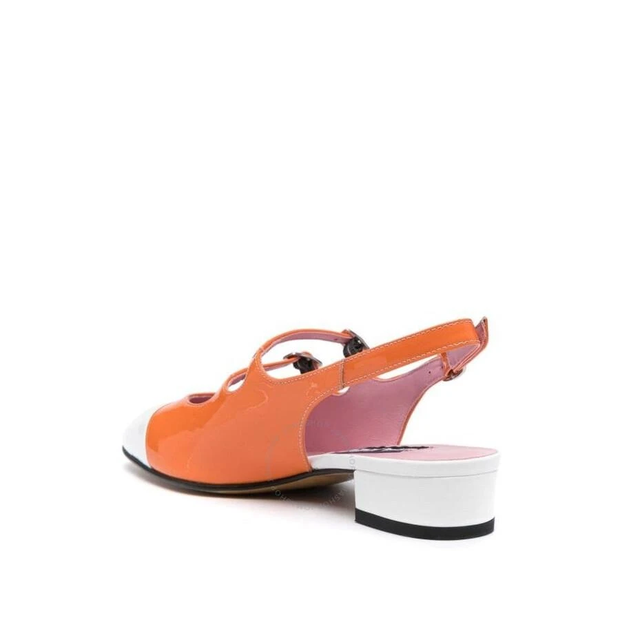 Carel Abricot Leather Slingback Pumps 3