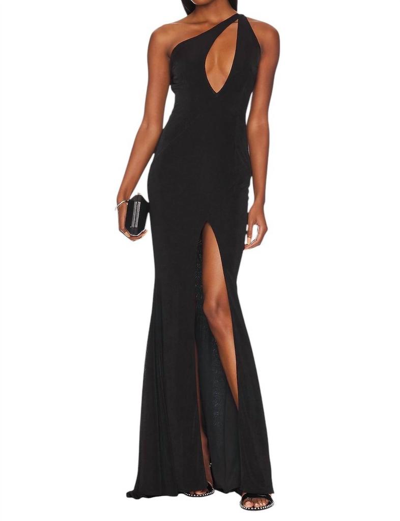 Katie May Isabella Cut Out Gown Dress In Black