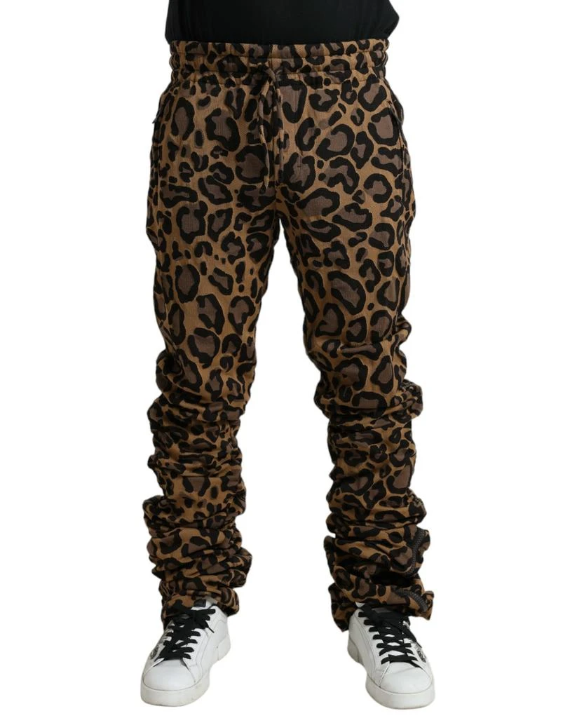 Dolce 
Gabbana Leopard Jacquard Jogger Men
s Pants