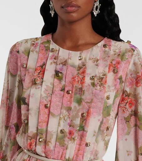 Max Mara Floral embellished maxi dress 4