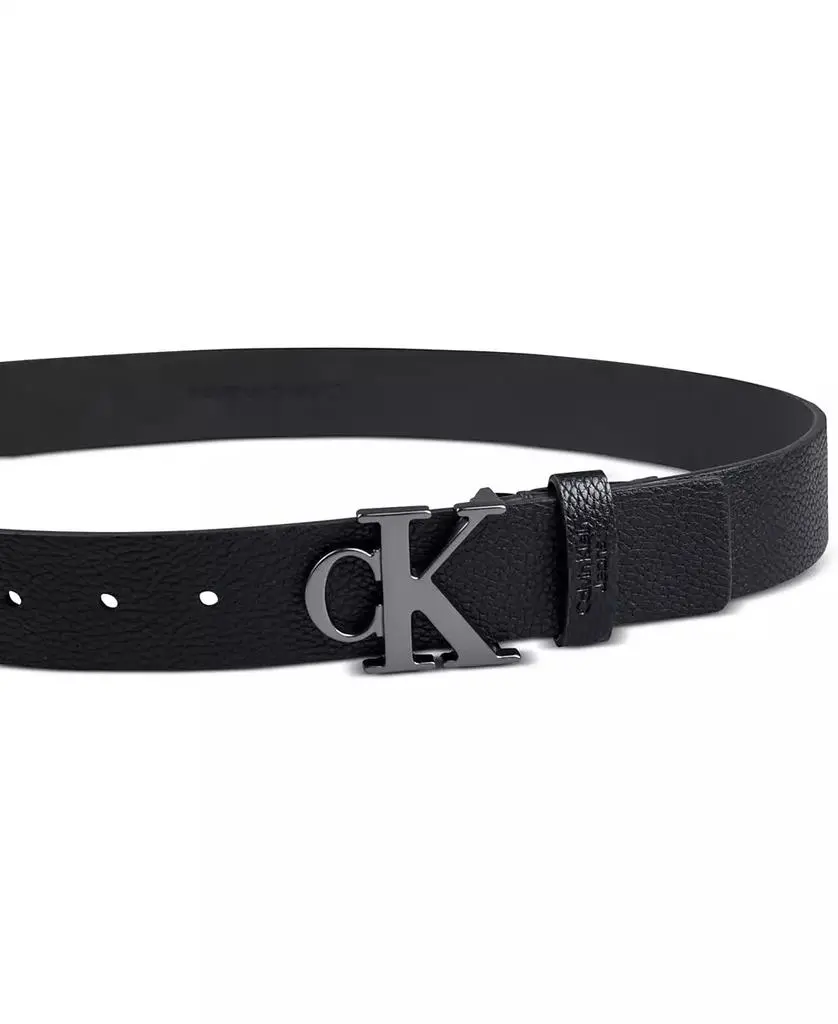 Calvin Klein Men's Logo Plaque Buckle Fashion Jean Belt 3
