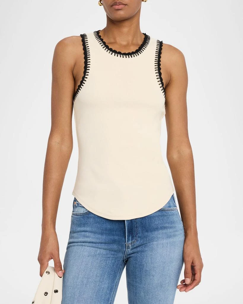 Cinq a Sept Lizzie Crochet-Trim Tank Top 4