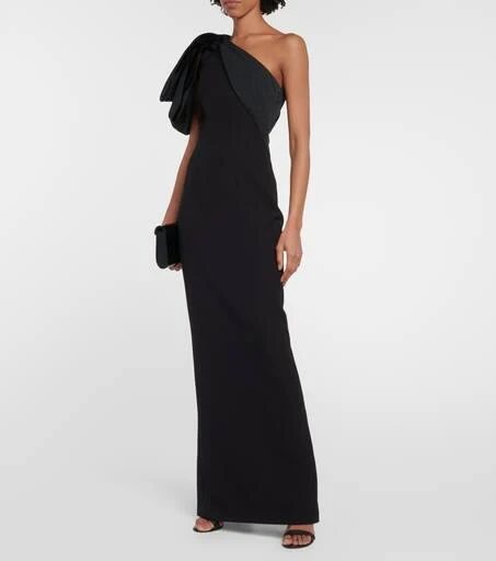 Safiyaa Maelys crêpe gown 2